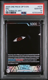 2025 One Piece Op13-carrying On His Will 079 Imu Alternate Art PSA