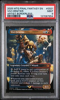 2025 Magic The Gathering Final Fantasy 0321 Vivi Ornitier Artist Borderless PSA