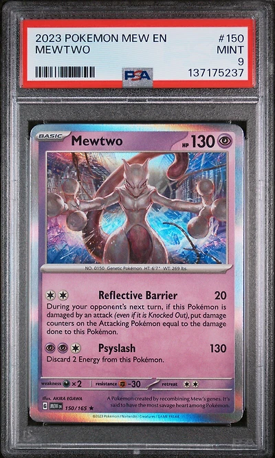 2023 Pokemon Mew En-151 150 Mewtwo PSA