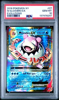 2016 Pokemon Xy Evolutions 27 M Slowbro Ex PSA 10