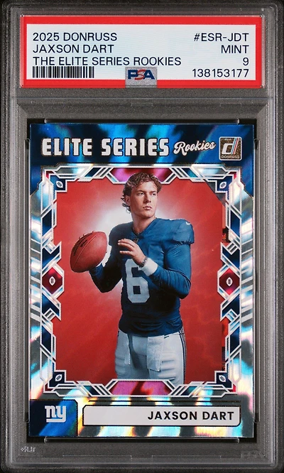 2025 Panini Donruss The Elite Series Rookies Esr-jdt Jaxson Dart PSA 9