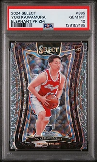 2024 Panini Select 395 Yuki Kawamura Elephant Prizm PSA 10