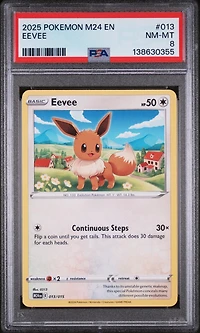 2025 Pokemon M24 En-mcdonald's Collection 013 Eevee PSA 8