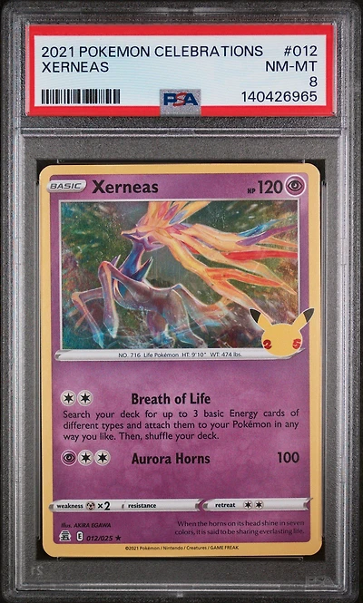 2021 Pokemon Celebrations 012 Xerneas PSA