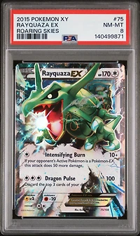 2015 Pokemon Xy Roaring Skies Rayquaza Ex PSA