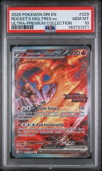2025 Pokemon Dri En-destined Rivals Team Rocket's Moltres Ex Team Rocket's Moltres Ex Ultra-premium Collection PSA