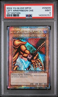 2024 Yu-gi-oh! Mp24-25th Anniversary Tin: Dueling Mirrors En005 Left Arm Of The Forbidden One 1st Edition PSA 9