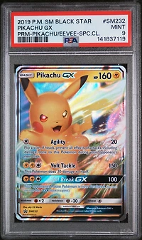 2019 Pokemon Sm Black Star Promo Sm232 Pikachu Gx Pikachu-gx & Eevee-gx Special Collection PSA