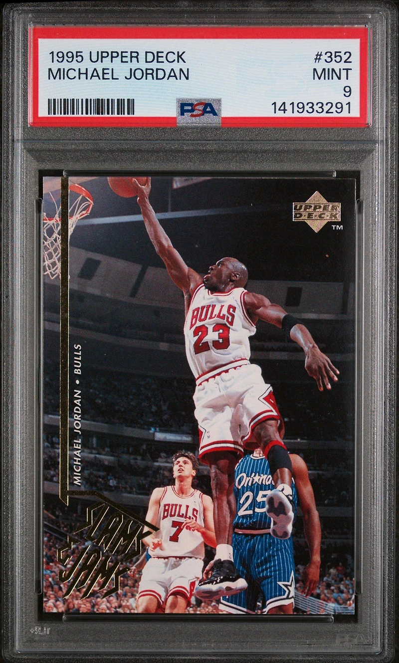 1995 Upper Deck 352 Michael Jordan PSA 9
