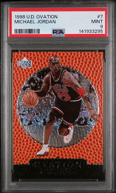 1998 Upper Deck Ovation 7 Michael Jordan PSA 9