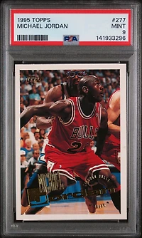 1995 Topps 277 Michael Jordan PSA 9