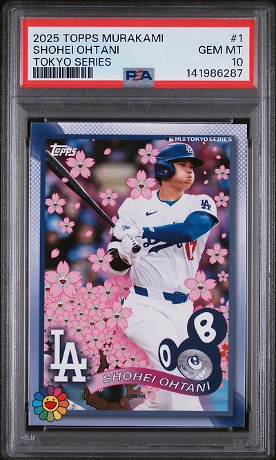 2025 Topps Takashi Murakami + Mlb World Tour Tokyo Series 1 Shohei Ohtani PSA 10