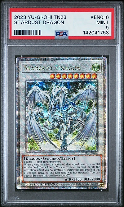 2023 Yu-gi-oh! Tn23-25th Anniversary Tin: Dueling Heroes En016 Stardust Dragon PSA 9