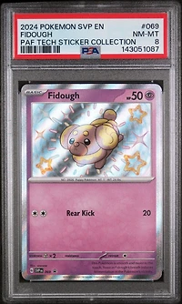 2024 Pokemon Svp En-sv Black Star Promo 069 Fidough Paldean Fates Tech Sticker Collection PSA