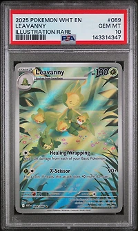 2025 Pokemon Wht En-white Flare 089 Leavanny Illustration Rare PSA