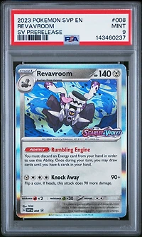 2023 Pokemon Svp En-sv Black Star Promo 008 Revavroom Scarlet & Violet Prerelease PSA 9
