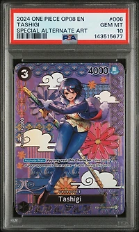 2024 One Piece Op08-two Legends 006 Tashigi Special Alternate Art PSA 10