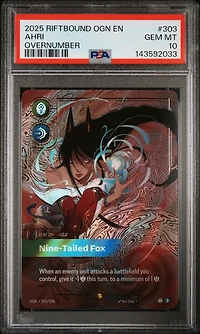 2025 Riftbound: League Of Legends Ogn-origins 303 Ahri