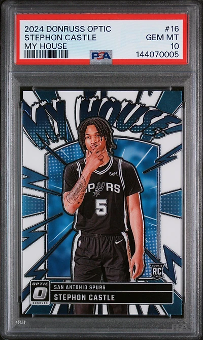 2024 Panini Donruss Optic My House 16 Stephon Castle PSA 10