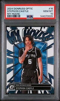 2024 Panini Donruss Optic My House 16 Stephon Castle PSA 10
