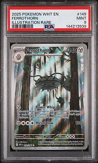 2025 Pokemon Wht En-white Flare 149 Ferrothorn Illustration Rare PSA 9