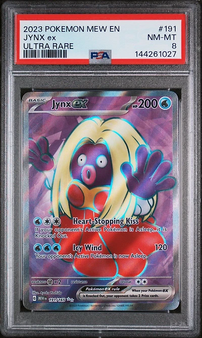 2023 Pokemon Mew En-151 191 Jynx Ex Ultra Rare PSA
