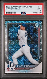 2025 Bowman Chrome Mega Box 17 Shohei Ohtani PSA 9