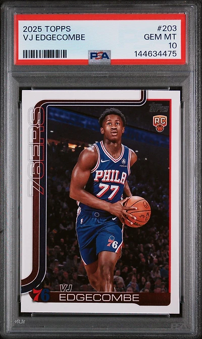 2025 Topps 203 Vj Edgecombe PSA 10