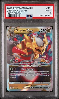 2022 Pokemon Sword & Shield Lost Origin 131 Giratina Vstar PSA 9