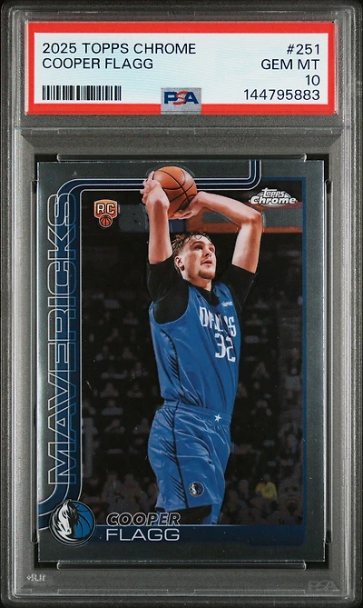 2025 Topps Chrome 251 Cooper Flagg PSA