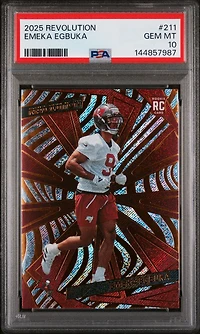 2025 Panini Revolution 211 Emeka Egbuka PSA 10