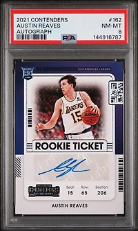 2021 Panini Contenders 162 Austin Reaves Autograph PSA 8
