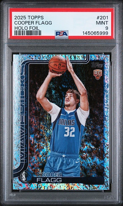 2025 Topps 201 Cooper Flagg Holo Foil PSA 9