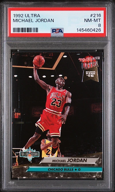 1992 Ultra 216 Michael Jordan PSA 8
