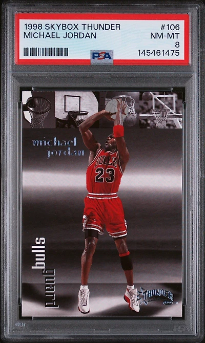 1998 Skybox Thunder 106 Michael Jordan PSA 8