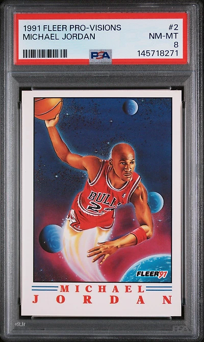1991 Fleer Pro-visions 2 Michael Jordan PSA 8