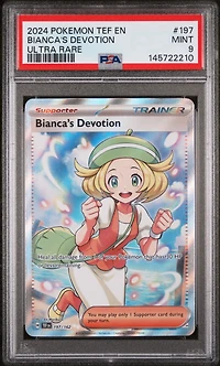 2024 Pokemon Tef En-temporal Forces 197 Bianca's Devotion Ultra Rare PSA