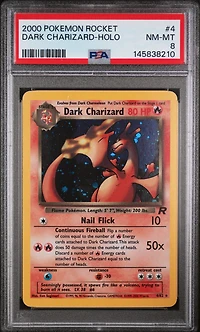 2000 Pokemon Rocket 4 Dark Charizard-holo PSA