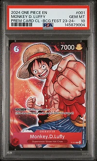 2024 One Piece Premium Card Collection -bandai Card Games Fest 23-24 Edition- 001 Monkey D. Luffy PSA 10