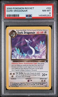 2000 Pokemon Rocket 33 Dark Dragonair PSA