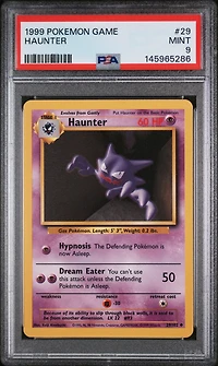 1999 Pokemon Game 29 Haunter PSA 9