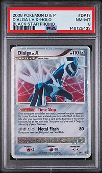 2008 Pokemon Diamond & Pearl Black Star Promo Dp17 Dialga Lv.x-holo PSA 8