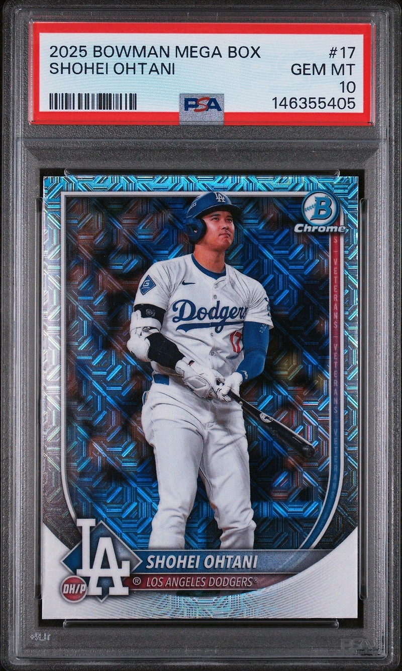 2025 Bowman Mega Box Chrome 17 Shohei Ohtani PSA 10