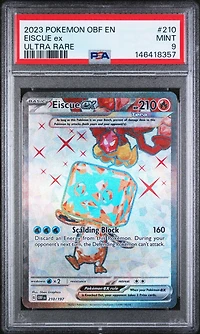 2023 Pokemon Obf En-obsidian Flames 210 Eiscue Ex Ultra Rare PSA 9