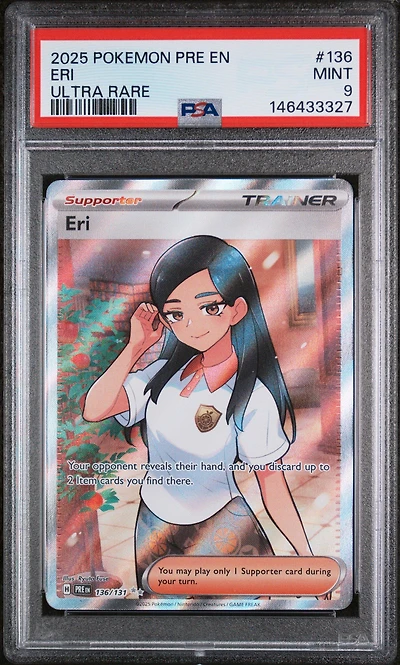 2025 Pokemon Pre En-prismatic Evolutions 136 Eri Ultra Rare PSA 9