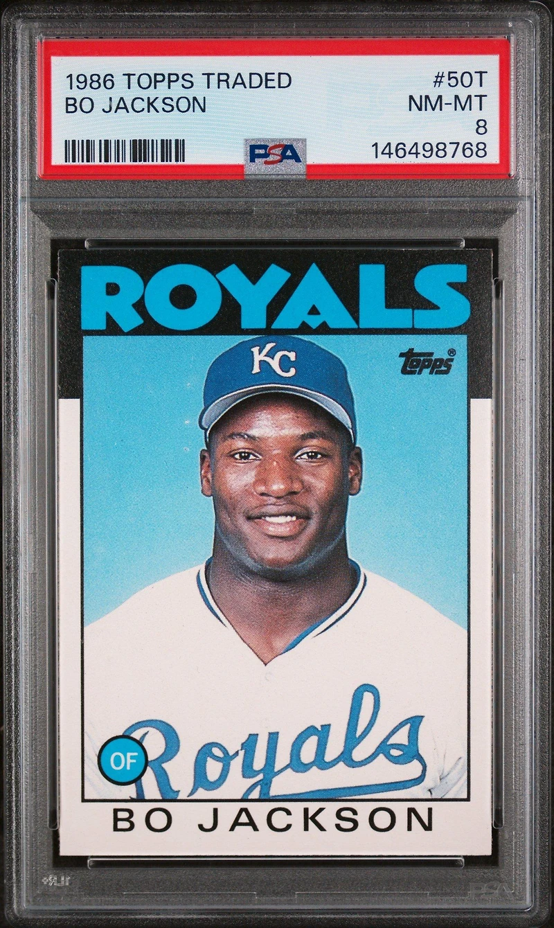 1986 Topps Traded 50t Bo Jackson PSA