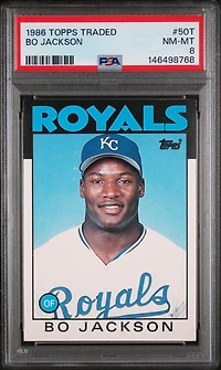 1986 Topps Traded 50t Bo Jackson PSA