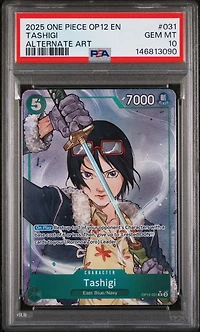 2025 One Piece Op12-legacy Of The Master 031 Tashigi Alternate Art PSA 10