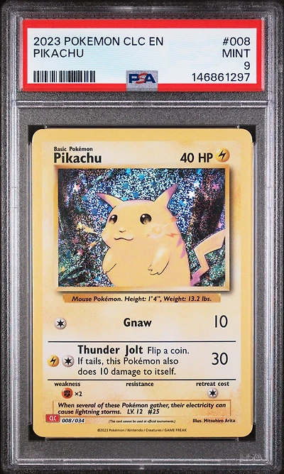 2023 Pokemon Clc-trading Card Game Classic Charizard & Ho-oh Ex Deck 008 Pikachu PSA 9