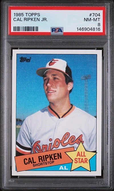 1985 Topps 704 Cal Ripken Jr. PSA 8